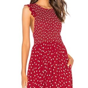 Free People Chambray Butterflies Midi Dress